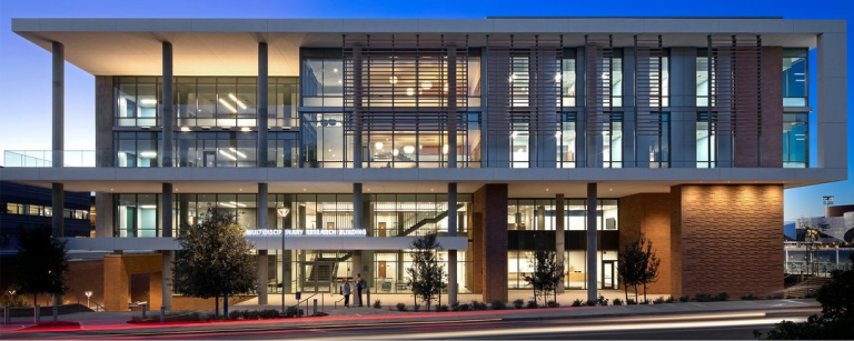 Multidisciplinary Research Building at night