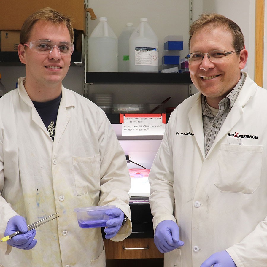 USU biochemists who have newly discovered a CRISPR immune system.
