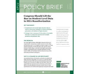 Congress Should Lift the Ban on Student Level Data in HEA Reauthorization
