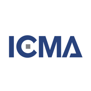 ICMA logo, purple-blue text on white background.