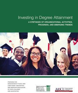 Investing in Degree Attainment