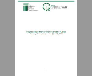 APLU Powered by Publics Progress Report for 2022