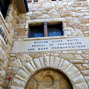 CMS Header for School of Journalism - Stauffer-Flint Hall