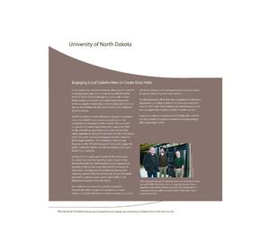 University of North Dakota: Engaging Local Stakeholders to Create Data Hubs
