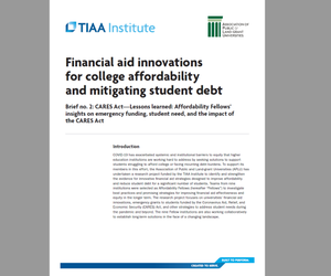 Lessons learned: Affordability Fellows’ insights on emergency funding, student need, and the impact of the CARES Act