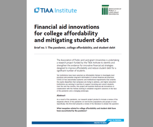 The Pandemic, College Affordability, and Student Debt