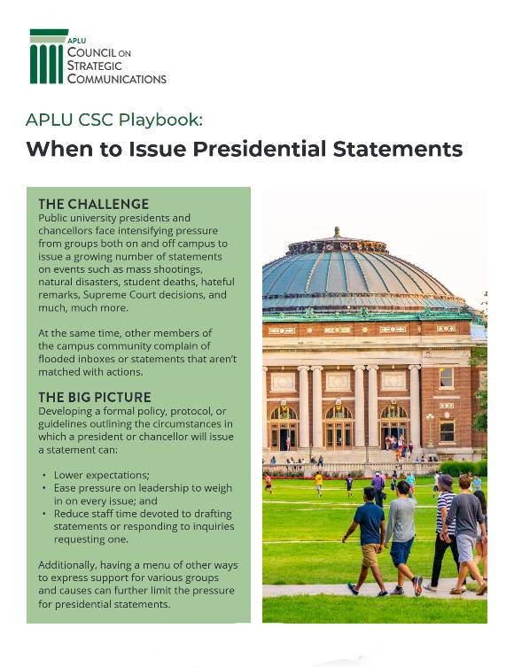 When to Issue Presidential Statements Report Cover