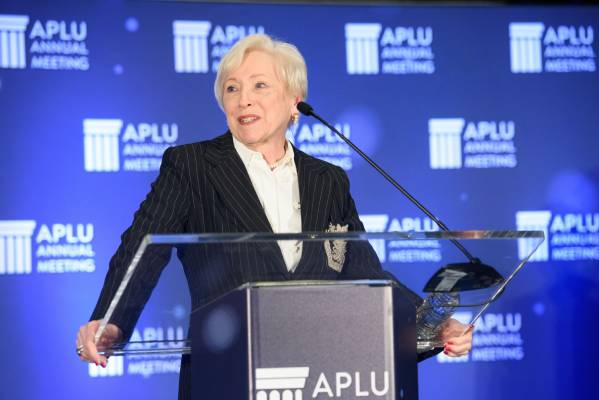 Nancy Zimpher accepts the McPherson Lifetime Achievement Award